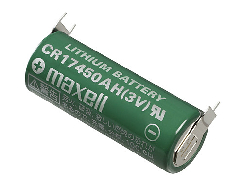 マクセル　円筒形二酸化マンガンリチウム電池「CR」　端子付き　CR17450AH VOW-T11